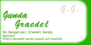gunda graedel business card